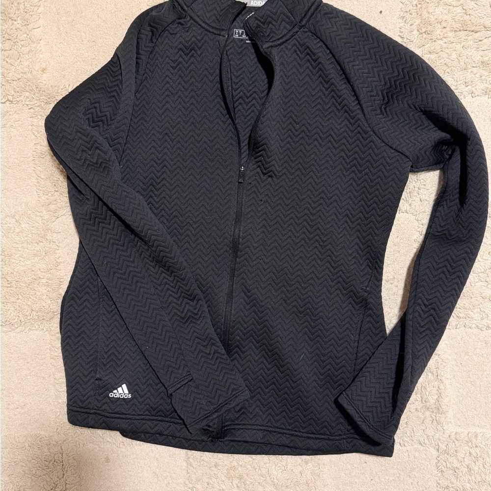 Adidas Black Zigzag Pattern Jacket